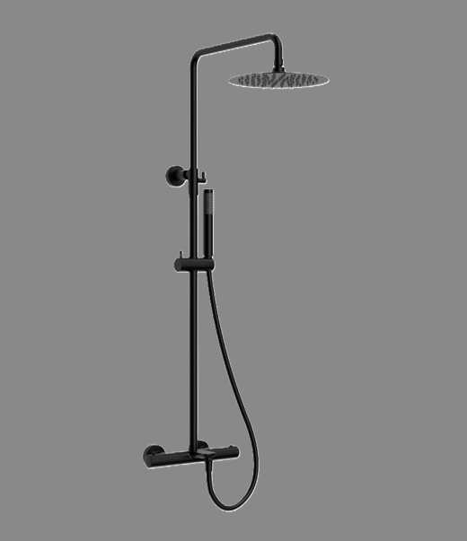 Ցնցուղ թերմոստատով Raiber Premium Graceful RPB-007,սև