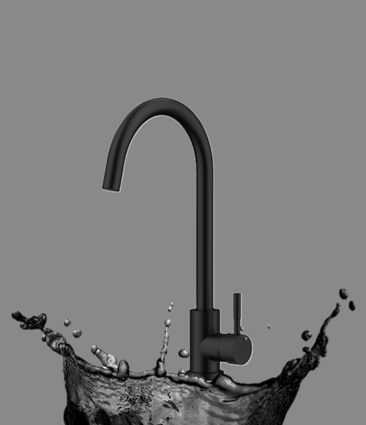 Ծորակ խոհանոցի Raiber Premium, Graceful RPB-012,սև