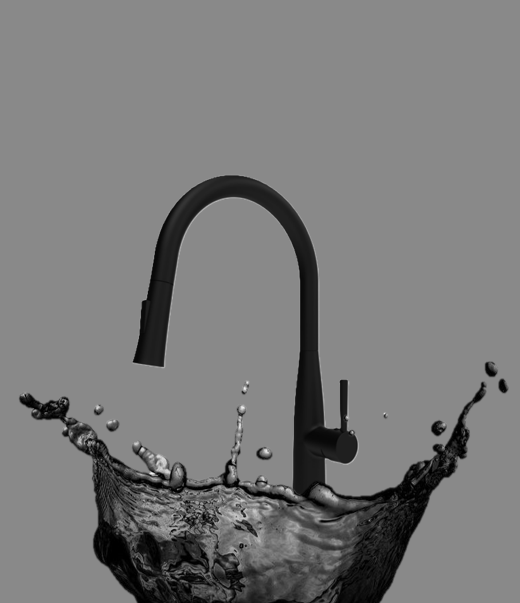 Ծորակ խոհանոցի Raiber Premium, Graceful RPB-011,սև