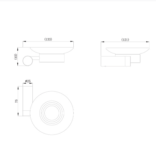 Օճառաման ապակ. Raiber prem RPG-80008,ոսկ.