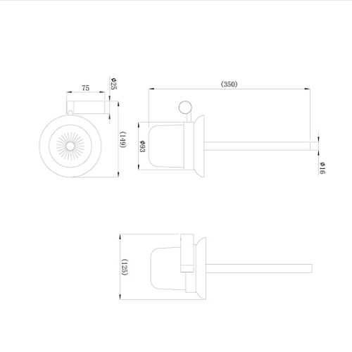 Խոզանակ ապակ. Raiber prem RPG-80009,ոսկ.