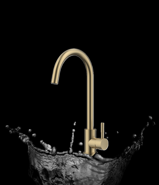 Ծորակ խոհանոցի Raiber Premium, Graceful RPG-012,ոսկեգույն