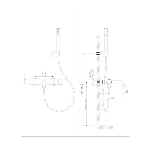 Ծորակ բաղ..RP-003 Raiber Premium խրոմ.