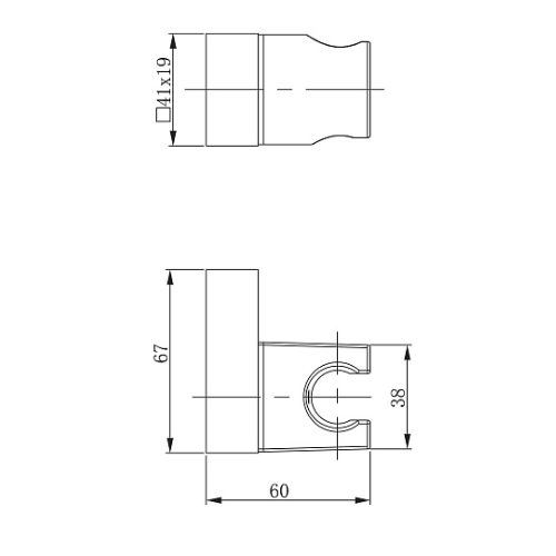 Ցնցուղի կախիչ Raiber prem RPG-40,ոսկ.