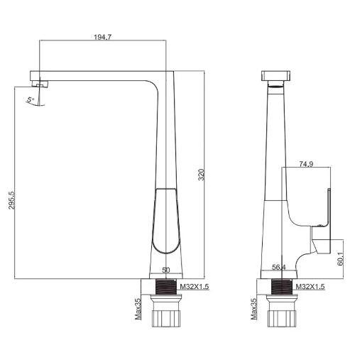 Ծորակ խոհանոցի MN4082 PURE LIFE