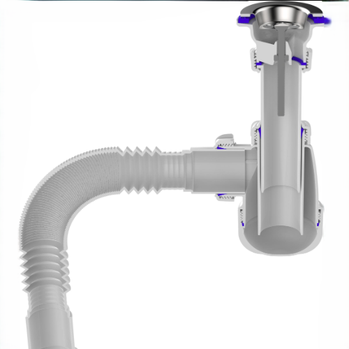 Սիֆոն 1 1/4 x 40 գոֆրե 40x40/50