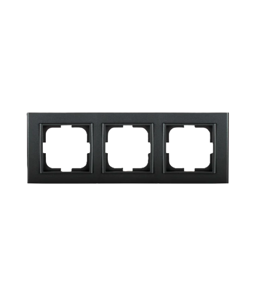 Վարդակի շրջանակ 3տ. սև  OVIVO MINA