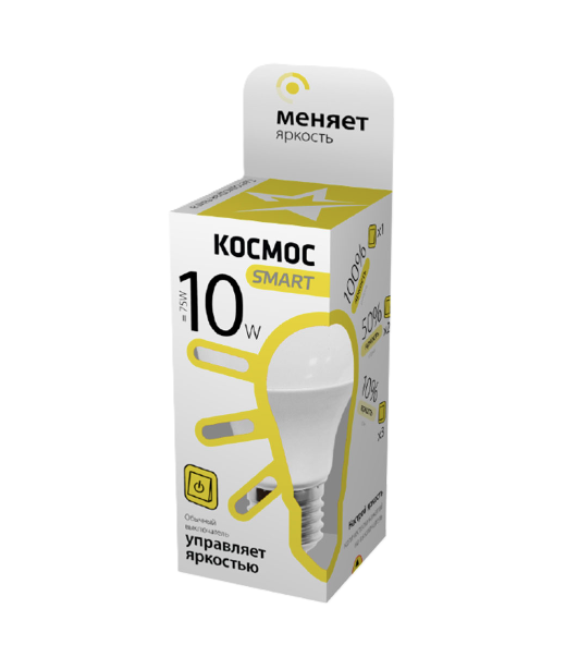 Լամպ լեդ 10W E27 3000K Kosmos Smart