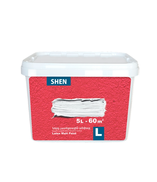 Լատեքս ներկ L 5լ(8.1կգ) Շեն