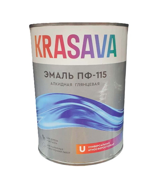 Ներկ էմալե մոխրագույն 0.9կգ. PF-115 Krasava 