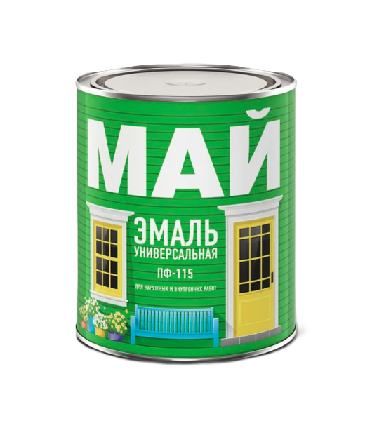 Էմալ ունիվերսալ MAY PF115 սև 08կգ